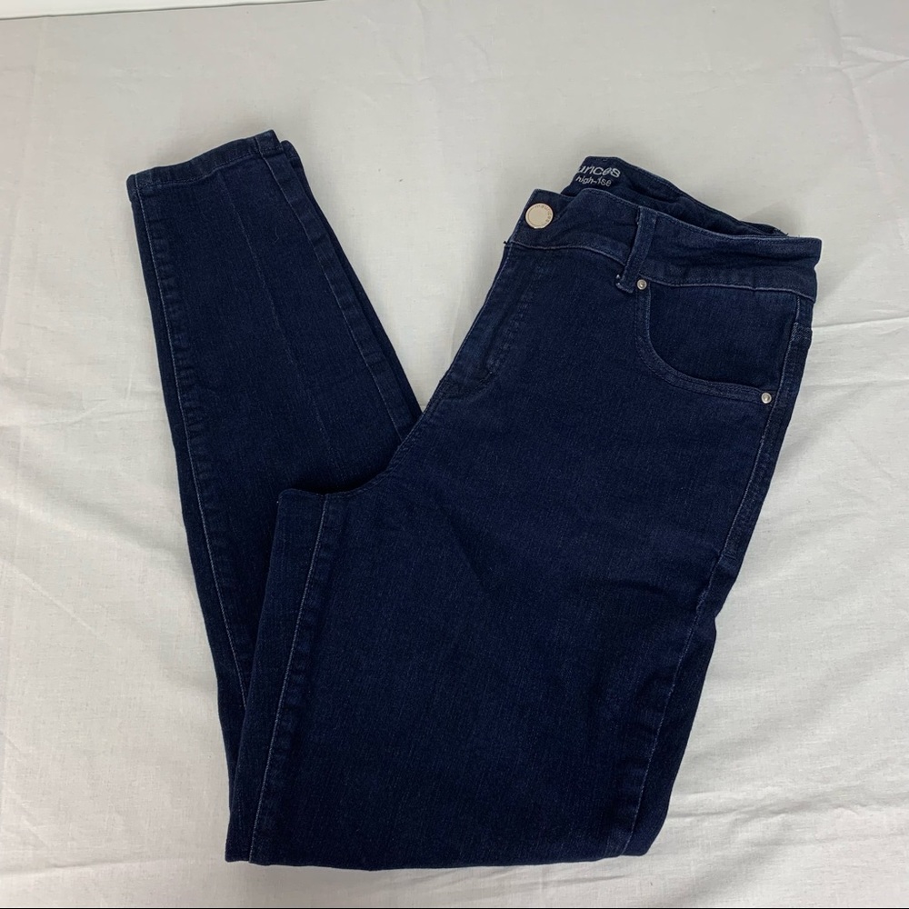 Maurices Women's Sz16 Reg Jeans Denim Blue EverFlex Skinny High-Rise Stretch